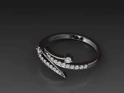 Diamond Jewelry Ring  3D print model