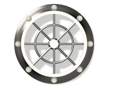 German Late war engine deck grill 3D print model