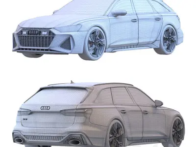 Audi rs6 avant 3D model