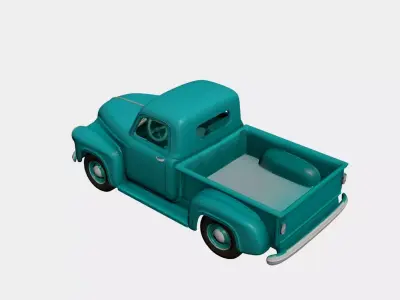 1950s Early Vintage Pickup 3D model 3D model