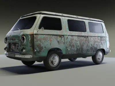 Fiat 850 3D model buy