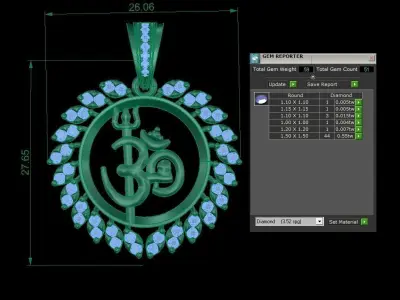 FASION PENDANT UNIK 3D model