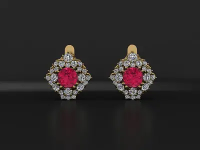 Classic Earrings 3D print model
