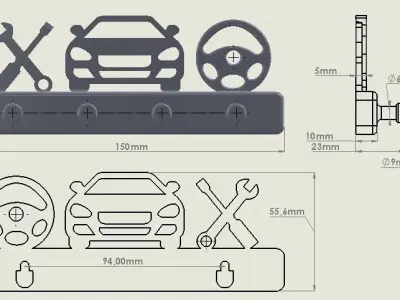 Key Hanger 3D print model