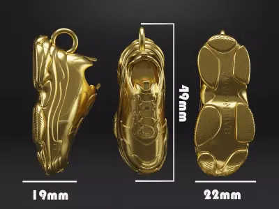 3D Shoe Pendant  Balenciaga Triple S 3D print model