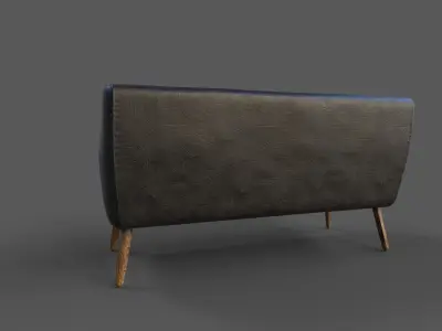 Courch-Sofa  Furniture Low-poly 3D model