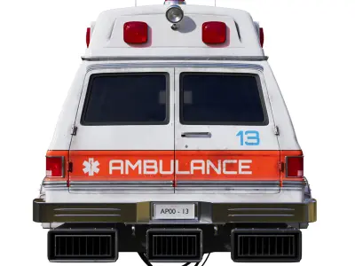 GMC Suburban Sci-Fi Ambulance 3D model