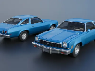 Chevrolet Chevelle 1973 3D print model