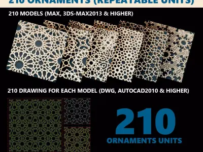 Ornaments Collection re-usable units 3D model