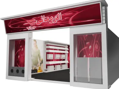  3D Booth Exhibition Stand a367 3D model