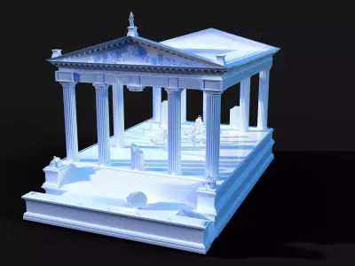 NeoClassical GrecoRoman Painting Scene 3D model