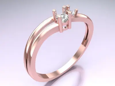 Diamond Ring - Womens Rings - N352430 3D print model