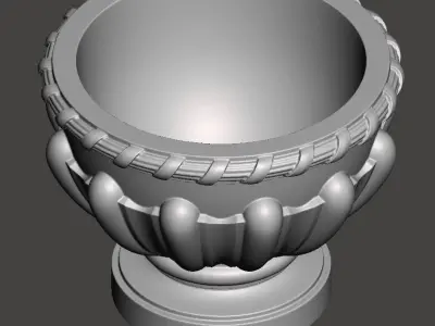 Decorative vase - 3d model for CNC - DecorativeVase004 3D print model