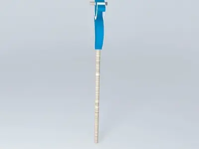 Seahorse on stick Free 3D model