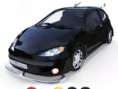 Peugeot 206 3D model