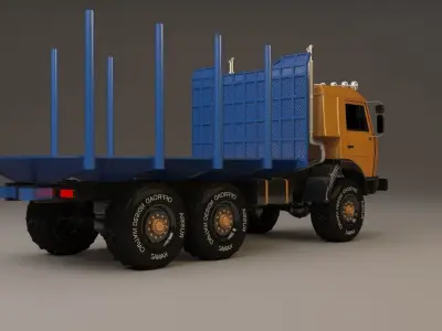 KAMAZ TRUCK 3D model