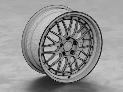 BBS LM Rim 3D Model 3D model
