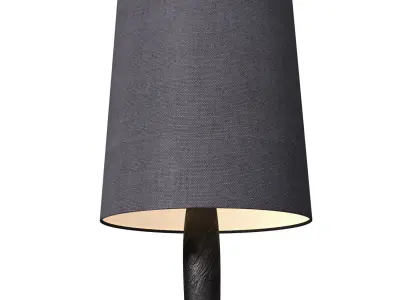 Plaster painted Sculptural Scandinavian Wabi-Sabi  Floor Lamp 3D model