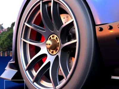 LM F01 WHEEL SET FRONT AND REAR  with slick tires and STENCIL 3D print model