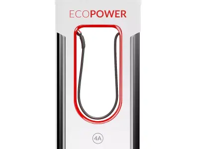 Car Charging Station 3D Model 3D model