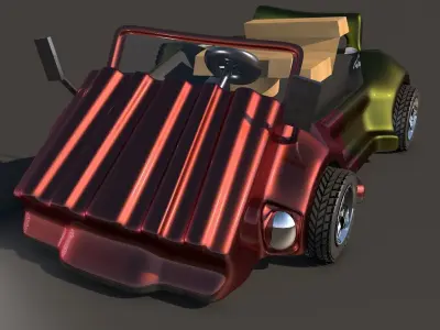 3D Car 3D Games Ten Low-poly 3D model