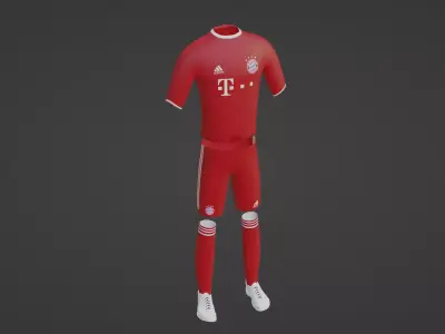 Bayern Sportwear Low-poly 3D model