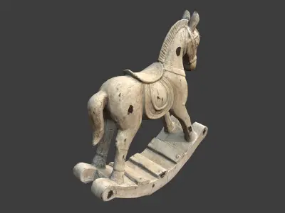 Decorative Horse Low-poly 3D model