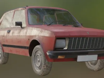 Yugo Koral45 Low-poly 3D model