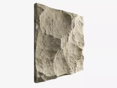 456-RockPanel piece of stone 3D model