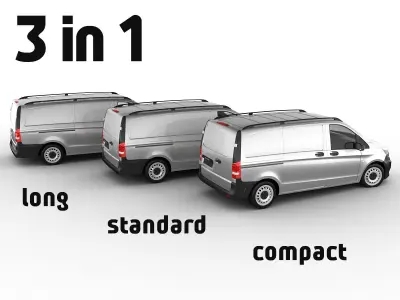 Mercedes Vito Panel Van 2016 3D model