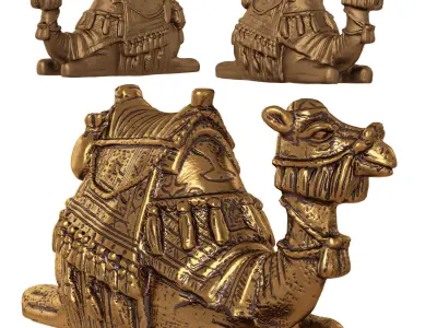 Egyptian camel figurine 2 3D model