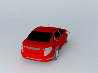 Proton Saga SV 2013 Concept Free 3D model