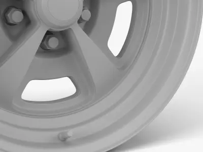 Magnum 500 Wheel Low-poly 3D model