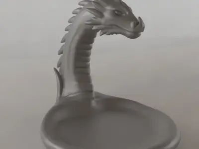 Dragon Organizer Echo Dot Holder and Stylish Decor 3D print model