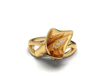 CALA FLOWER RING 3D print model purchase