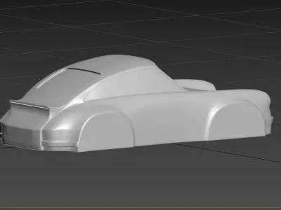 Porsche 911 simplified decorative model ver3 3D print model