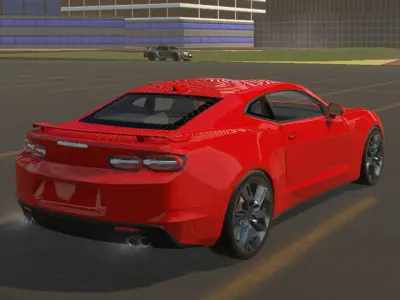Chevrolet Camaro SS 2019 for Games Low-poly 3D model