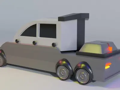 Futuristic Electric Car 3D Model For 3D Printing Animation Film 3D print model
