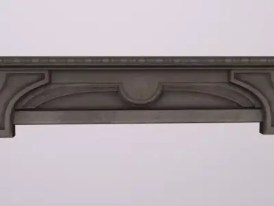 Wall Top City Low-poly 3D model