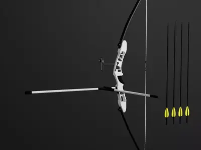 Olympic recurve bow  Free 3D model