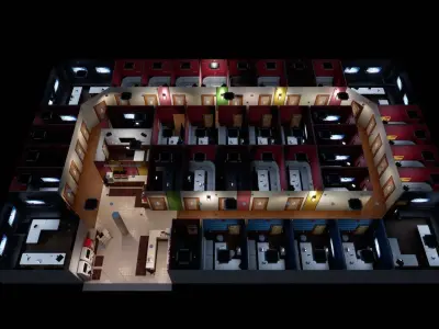 Japanese Karaoke Low-poly 3D model