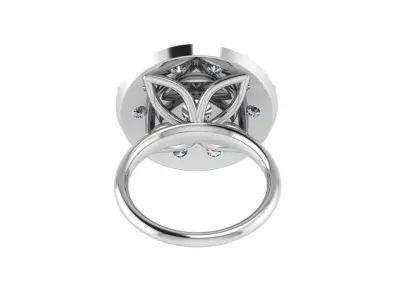 Round Halo Ring 4038 3D print model
