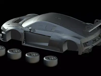 Audi R8 LMS GT3 2021 3D print model