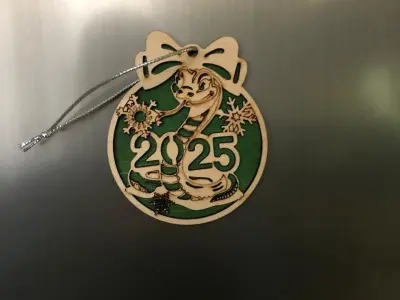 Christmas decoration - the model for laser cutting Free 3D print model