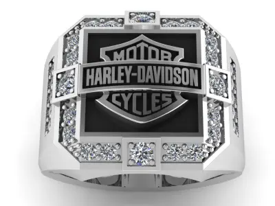 Harley-Davidson Ring Code-CGH005 3D print model