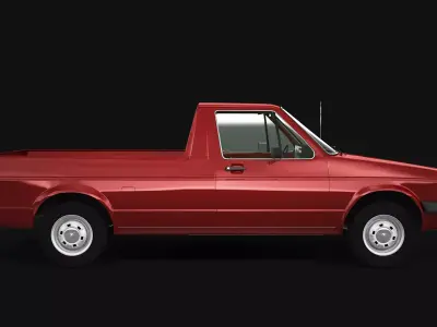 VW Caddy MKI 3D model