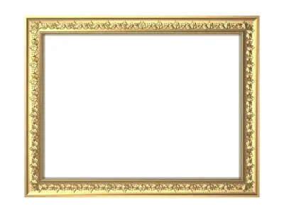 Carved Picture Frame 3D model