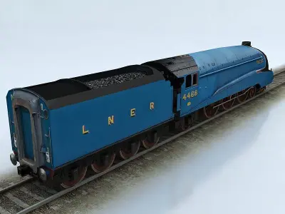 LNER Class A4 Mallard Low-poly 3D model
