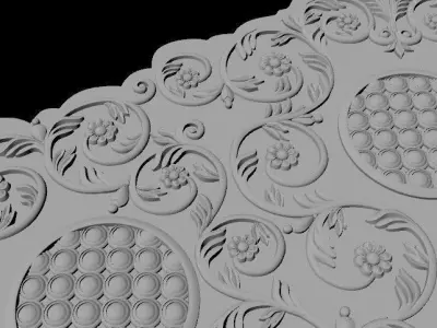 bed headboard 3D model