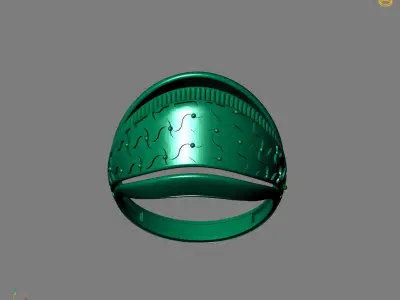 Women Plain Ring Ready STL Models Womens Ring 3d models 3D print model 38